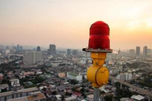 Obstruction light to show and warn of obstacles in the flight line. photo