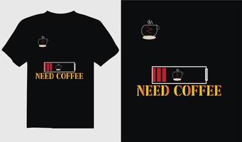 drink Coffee typography t-shirt vector