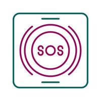 Emergency Button Vector Icon