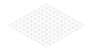 Isometric grid line background. Outline isometric template pattern. Hexagon and triangles line plan texture. Vector illustration on white background