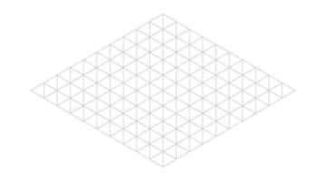 Isometric grid line background. Outline isometric template pattern. Hexagon and triangles line plan texture. Vector illustration on white background