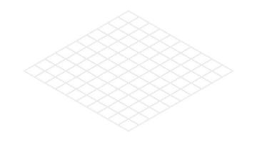 Isometric grid dot line background. Outline isometric template pattern. Hexagon and triangles line plan texture. Vector illustration on white background