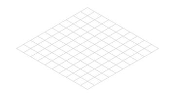 fondo de línea de cuadrícula isométrica. esquema de patrón de plantilla isométrica. textura de plan de línea de hexágono y triángulos. Ilustración vectorial sobre fondo blanco vector