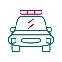 icono de vector de coche de policía