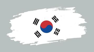 nueva y colorida bandera de corea del sur abstracta vector