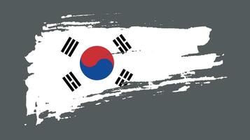 nuevo vector de bandera de corea del sur de textura colorida
