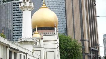 masjid sultan oder sultan moschee außen singapur video