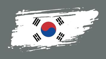 South Korea grungy flag vector