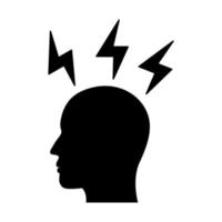 headache vector icon