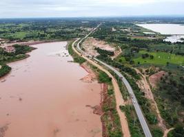 aerial photographs from drones rural communities and agricultural areas photo