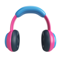 icono de ilustración 3d de auriculares png