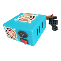 PC Power Supply 3D Illustration Icon png