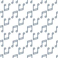 Music vector Seamless Pattern with Musical Note icon