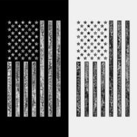 grunge usa flag set vector design