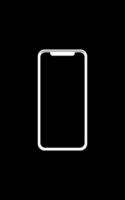 Front View of the Smartphone Silhouette for mock up with blank screen. Vector Illustration