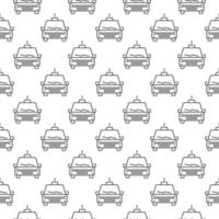 Taxi car vector concept minimal seamless pattern