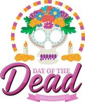 Day of the Dead banner design vector