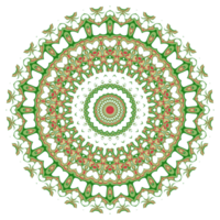 Abstract mandala flower pattern png