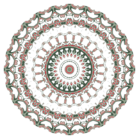 Abstract mandala flower pattern png