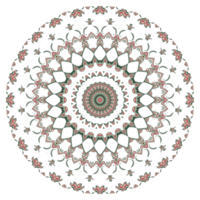 Abstract mandala flower pattern png