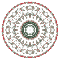 Abstract mandala flower pattern png