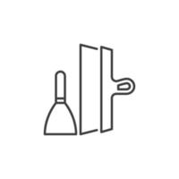 Spatulas vector concept icon in thin line style