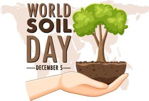 World Soil Day Banner Design vector