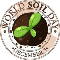 World Soil Day Banner Design vector