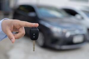 llaves del coche con alarma antirrobo foto