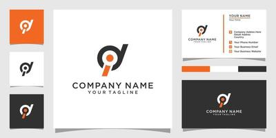 ID or DI letter logo design template vector