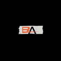 Creative  BA Logo Design Vector