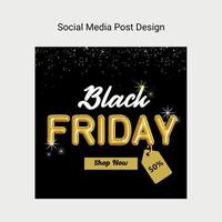 anuncios de venta de viernes negro para redes sociales como facebook instagram twitter y más vector