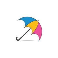 umbrella logo vector