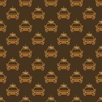 Taxi Car vector concept creative seamless pattern