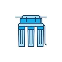 Reverse Osmosis Filter for Water vector colored icon