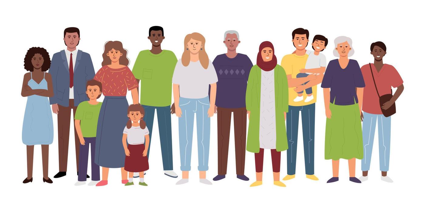 Multicultural Family Vector Art, Icons, and Graphics for Free Download