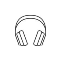 Gaming Headphones vector concept icon in thin line style