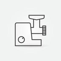 Meat Grinder vector concept icon in thin line style