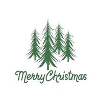 spruce silhouette. Christmas tree. Christmas and New Year design element. isolated vector image