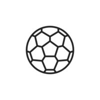 plantilla de símbolo de logotipo de vector de icono de balón de fútbol o fútbol