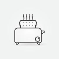 Toaster vector concept icon in thin line style