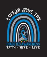 Diabetes Awareness Funny Design vector