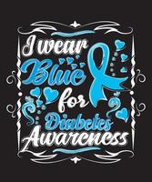 Diabetes Awareness Funny Design vector