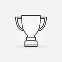 Trophy Cup outline icon. Winner  vector line concept symbol