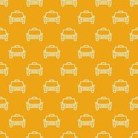 Taxi Car pattern. Vector cab concept seamless background