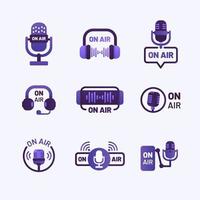 On Air Icon Set vector