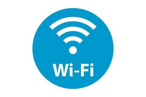 conexión de señal de símbolo wi fi. señal de tecnología inalámbrica de internet vectorial. icono de comunicación de red wifi. vector