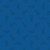 Hand with Mic linear vector dark blue seamless pattern