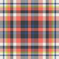 Plaid check pattern. Seamless fabric texture. Tartan textile print. vector