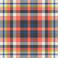 Plaid check pattern. Seamless fabric texture. Tartan textile print. vector